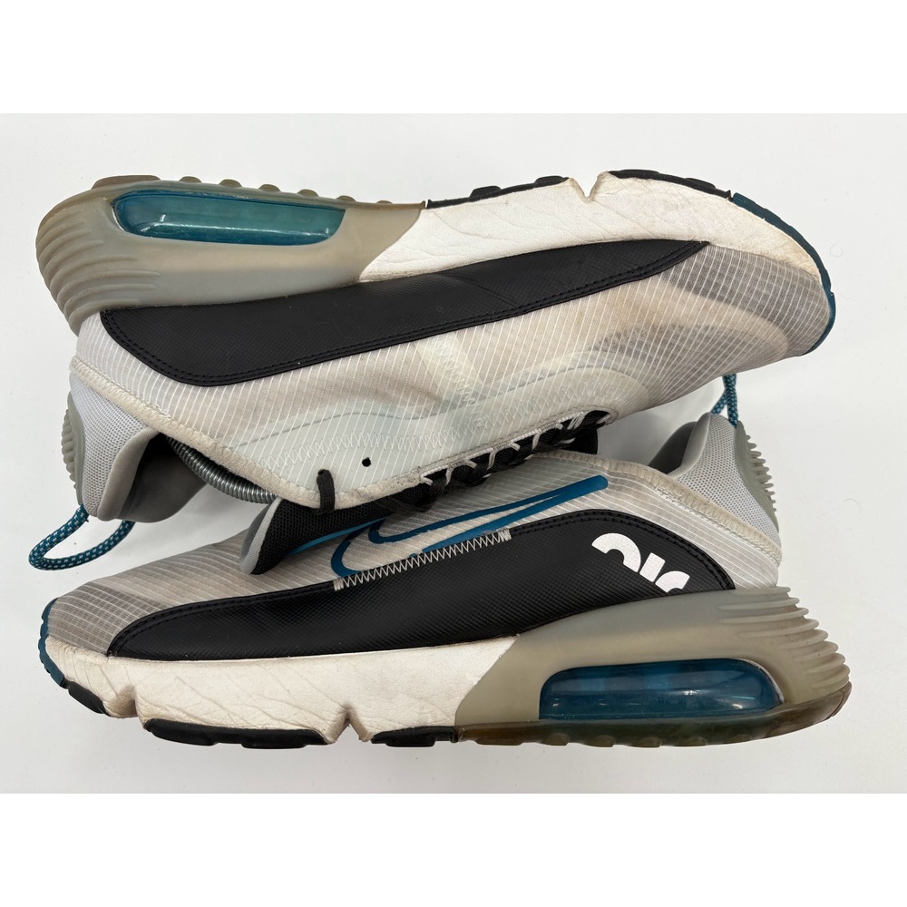 Nike Men's Air Max 2090 CV8835-100 Running Shoes White Blue Black Size 12 - Picture 7 of 9